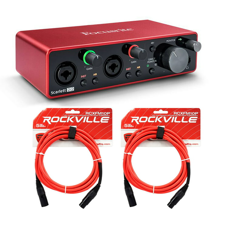 Focusrite SCARLETT 2I2 3rd Gen 192KHz USB Audio Recording