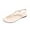 Beige, variant on Women's Toe Post Thong Sandals Open Toe Strap Dressy Flat Sandals Black