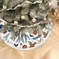 thumbnail image 5 of GZHJMY Christmas Tree Skirt, 36" Xmas Tree Skirts Rustic Trees Deer Fox Christmas Tree Mat for Christmas Holiday Party Ornaments, 5 of 6
