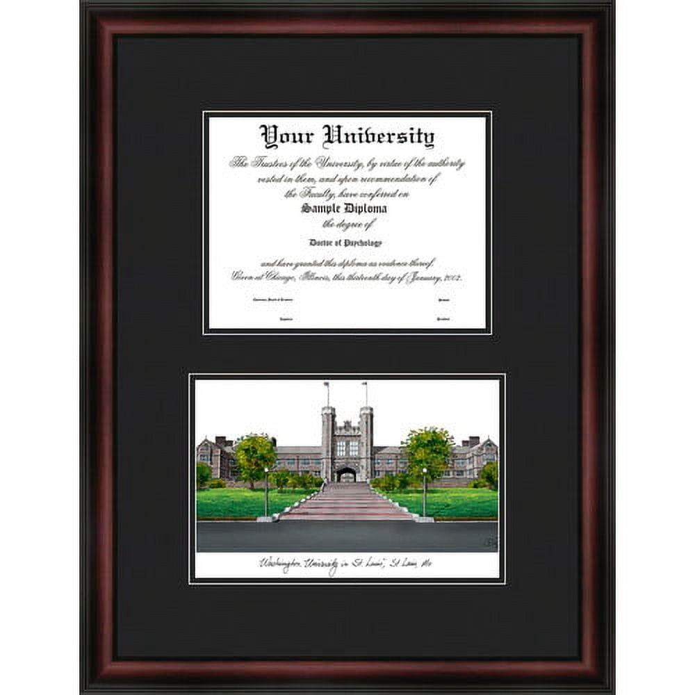 Campus Images WA995PMHGT-1185 11 X 8.5 In. University Of Washington Tassel Box Diploma Frame Lacquer