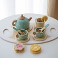 thumbnail image 4 of 1 Set Wooden Tea Set Kids Toys Creative Pretend Play Tea Ware, 4 of 8