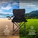 thumbnail image 4 of Silla Plegable de Camping Reforzada Con Portavasos y Bolsa de Transporte Color Negro, 4 of 6