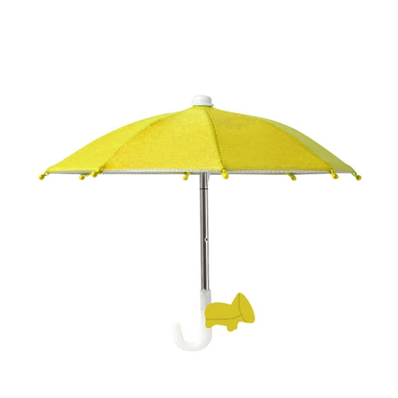 Sombrilla mini motocicleta Sombrilla pequeña Sombrilla de juguete Decoración artística Sombrilla para llevar Sombrilla para ciclismo Soporte para teléfono móvil Sombrilla pequeña