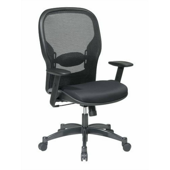 Office Star Products Professional Black Breathable Mesh Back Chair with Mesh Fabric Seat