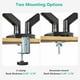 thumbnail image 4 of Soporte Doble Monitor WALI Negro con Brazo de Resorte de Gas Ajustable para Monitores de hasta 32 Pu, 4 of 9