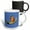 Multicolor, variant on 3drose, Stunning Brightly Colored River Bird Vector Art, 11oz Two-tone Blue Mug
