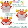 thumbnail image 3 of XJD Crab Baby Bath Toys Bubble Maker for Bathtub for Toddlers, Blow Bubbles and Plays 12 Children’s Songs, Sing-Along Bath Bubble Machine Gift for Baby, Red, 3 of 10