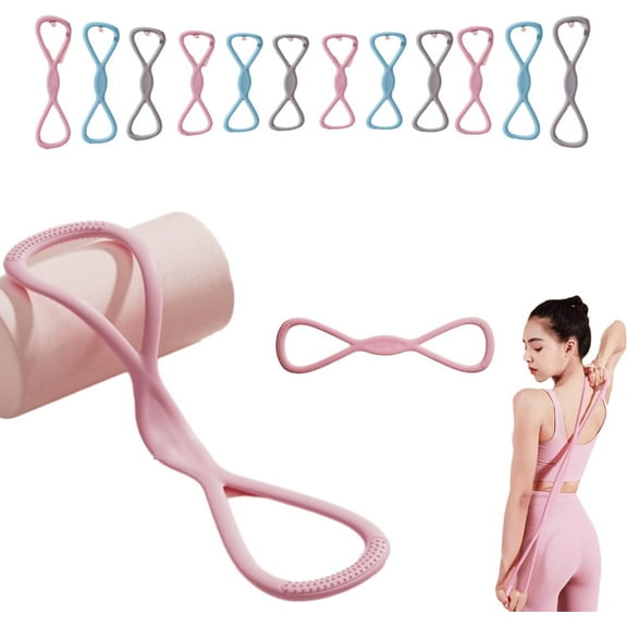 Luminousdo Resistance Bands, Victoriousact Resistance Bands, Fitness Training Band with Handles, Figure 8 Resistance Band for Men and Women, Arm Training Band