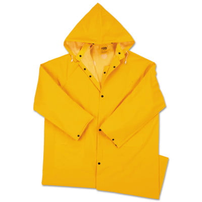 Anchor Brand - Polyester Raincoat, 0.35 Mm Pvc/Polyester, Yellow, 48 In ...