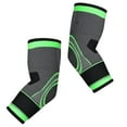 thumbnail image 4 of Verde Transpirable Deportes Codo Code Brace Incluso Presión De Soporte De Baloncesto Tenis, 4 of 8