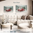 thumbnail image 4 of Elephant Stock Vintage Christmas Wall Art - Horizontal Multi Panel Canvas - Living Room Wall Decor - Holiday Multi Panel - Gray And Brown Decor - 38" x 24", 4 of 8