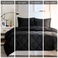 thumbnail image 5 of Cotton Bedding Set King 3M Scotchgard Diamond Quilting Reversible Down Alternative Comforter Set,Bed In A Bag, 5 of 8