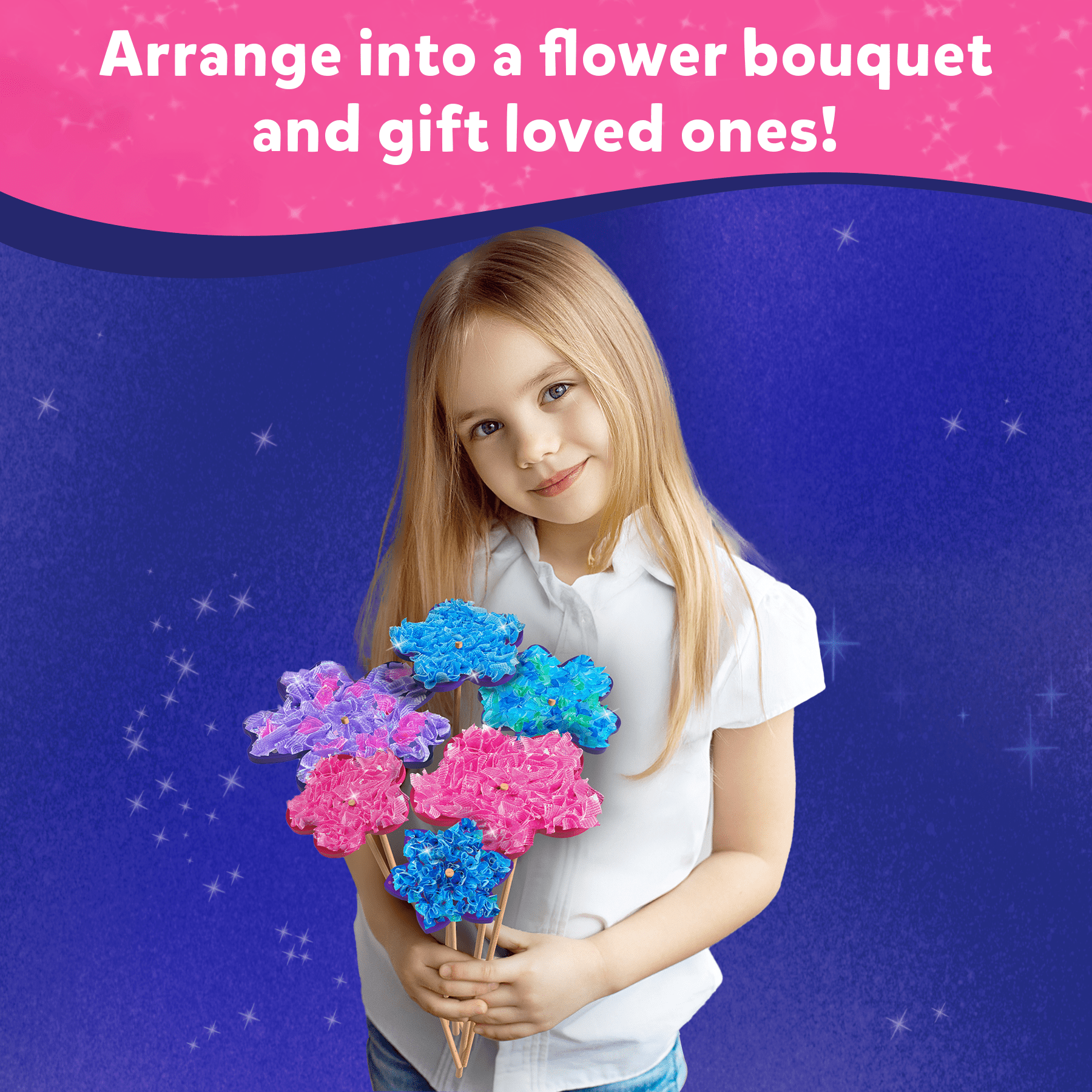Skillmatics Poke in Art, Flower Bouquet, Creative Activity Sets for Kids, Mess-Free, DIY Craft Kit, Ages 4 to 9