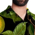 thumbnail image 5 of pear Men's Casual Button Down Short Sleeve Hawaiian Printed Summer Beach Shirts, 5 of 6