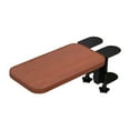 thumbnail image 2 of BELOVING Clamp on Computer Arm Rest Adjustable Desk Extender Tray for Home Use Office Brown, 2 of 9