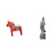 thumbnail image 1 of Escultura Coleccionable De Caballo Dalecarlian Sueco Para Estantería, Entrada O Vitrina. También Disponible Como Estatua Budista De Piedra Guan Yin China, Ideal Para Decoración Feng Shui En, 1 of 8