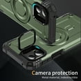 thumbnail image 5 of ELEHOLD for Motorola Moto G (2023) Case, Compatible with Mag safe Accessories, Strong Magnetic Military-Grade Drop Protection Invisible Kickstand Shockproof Protective Phone Case,Armygreen, 5 of 7