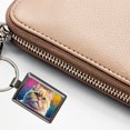 thumbnail image 5 of Persian Cat Pop Art Metal Rectangle Keychain, 5 of 7