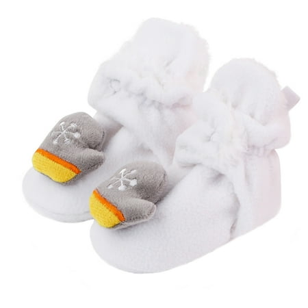 

1 Pair Xmas Sole Baby Shoes Comfortable Warm Cotton Shoes Baby Prewalker