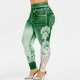thumbnail image 2 of KALE Leggings for Women Printed Yoga Fitness Running Gym Stretch Sports Pants Trousers Yoga Pants Green, 2 of 9