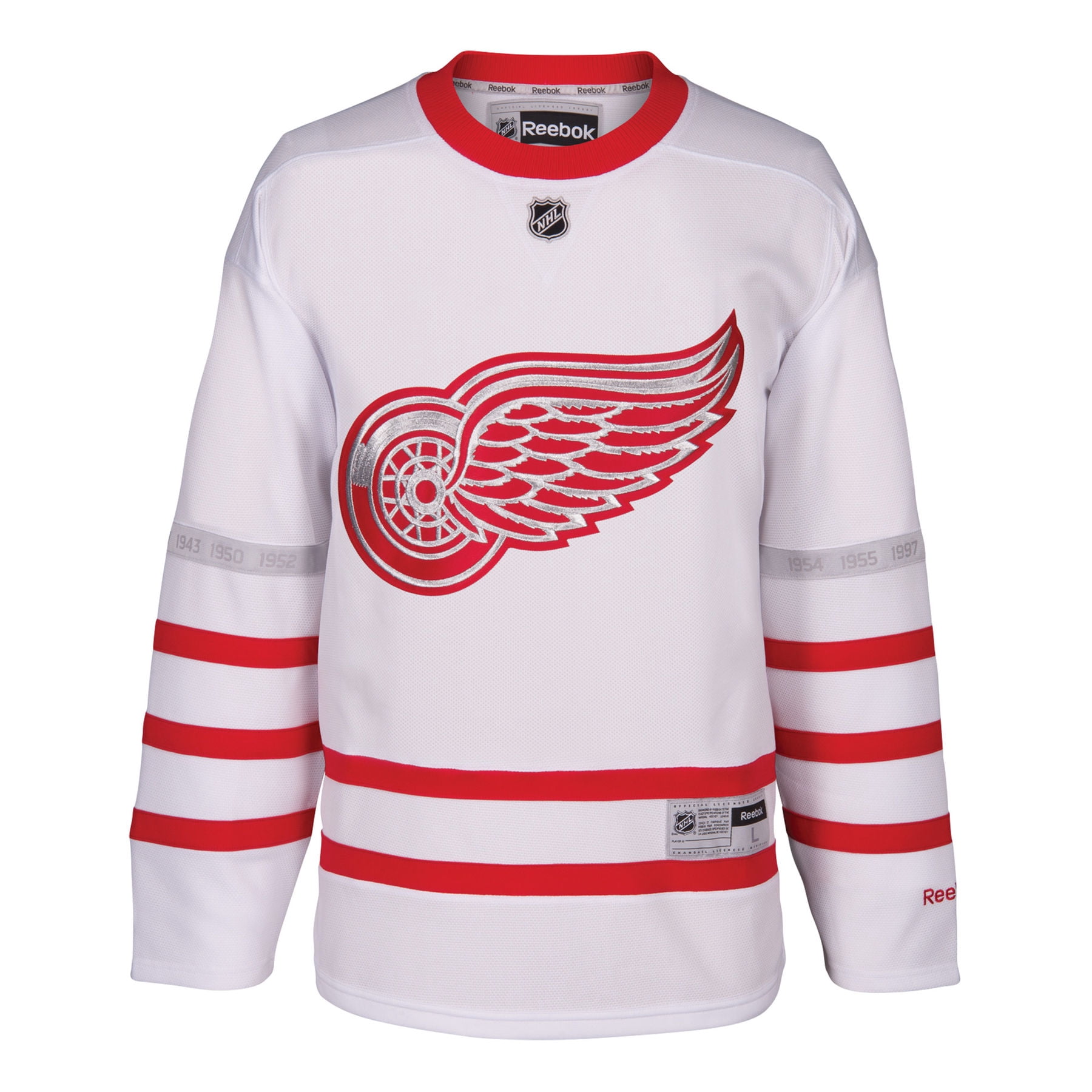 reebok red wings jersey