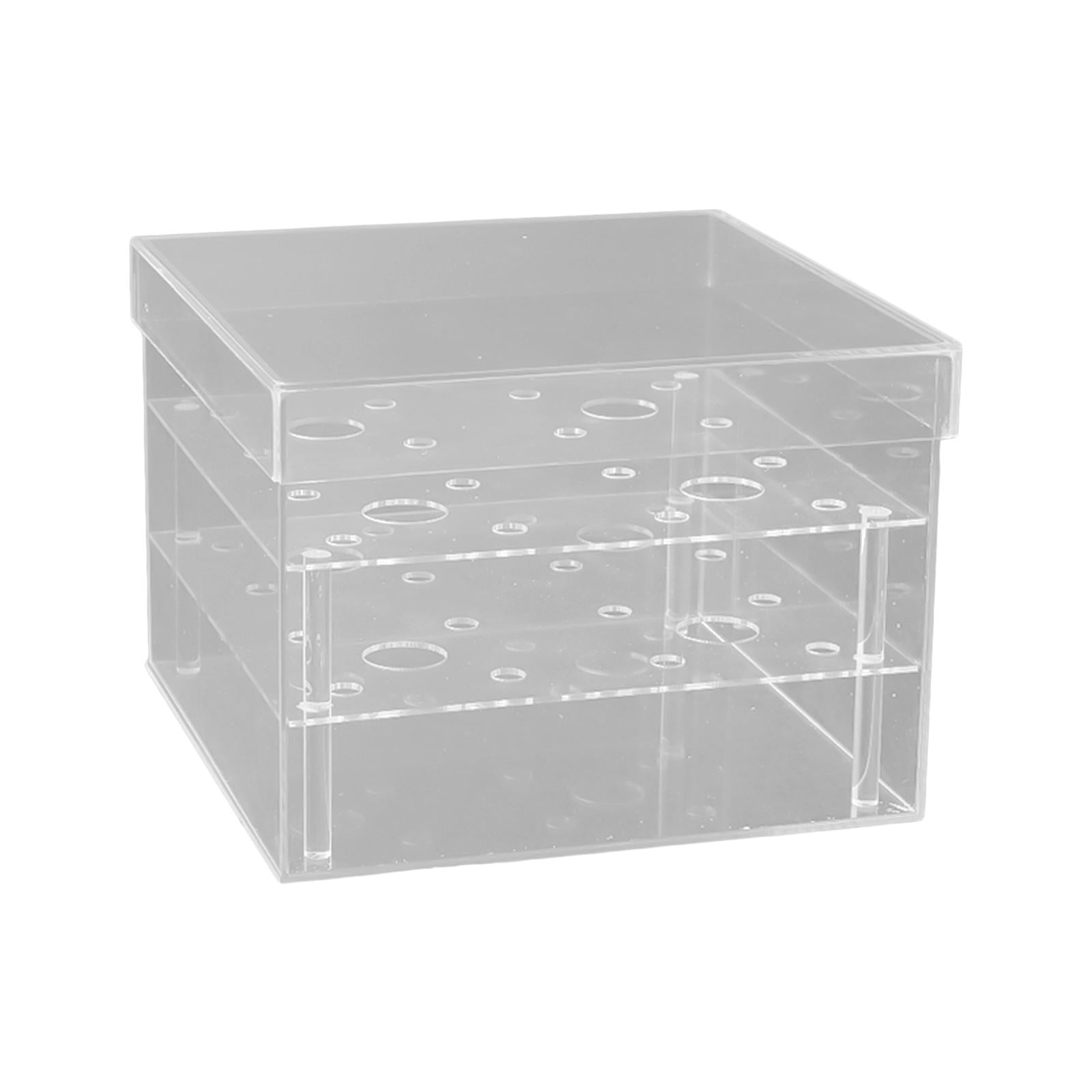 Acrylic Flower Box Decorative Vase Florist Bouquet Storage Case Rose