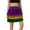 Multicolor, variant on Carnival Tassel Skirt for Women Loose Color Block Sequins Mini Skirt Multicolor M