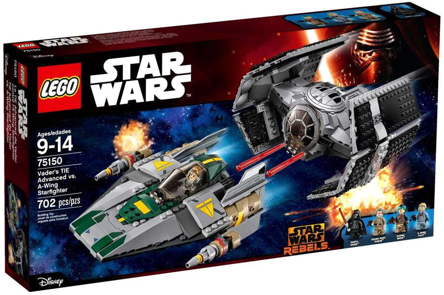 Pre-Owned Vader's Tie Advanced vs A-Wing Starfighter Set LEGO 75150 Star Wars
