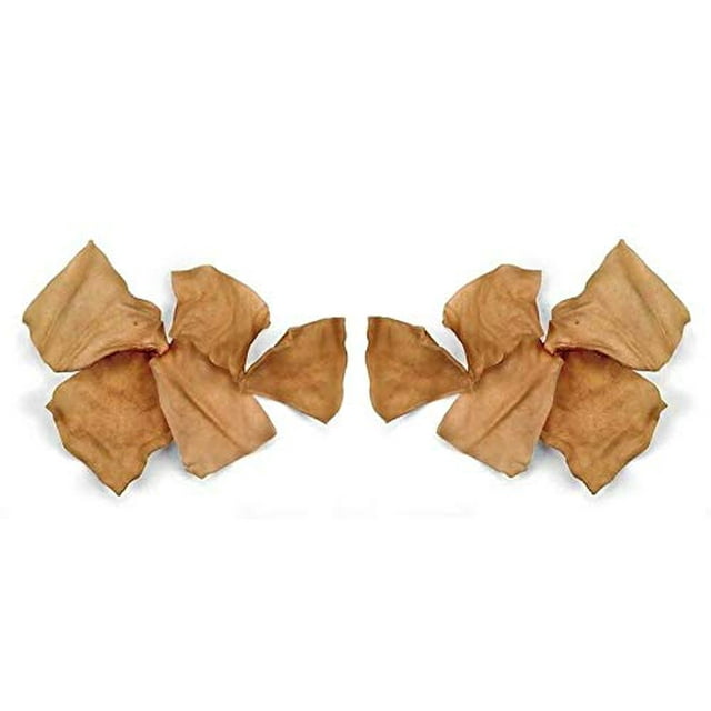 MPP Natural Rawhide Chips for Dogs Peanut Butter Flavored Chew Treats Bulk Packs (25 Chips)