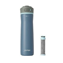 Contigo 24 oz. Wells Chill Stainless Steel Filter Bottle w/ Filters - Dark Ice