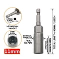 thumbnail image 1 of Boovnll Tool Kit, Drill Sleeve Wind Batch Sleeve Deepened Inner Hexagonal Screwdriver Batch Nut Wrench, Tool Set, Home Essentials, Household Essentials, 1 of 2