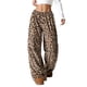 thumbnail image 2 of Pantalones Pijama para Mujer, Pantalones de Leopardo, Pantalones Pijama Peludos para Mujer, Pantalones Guepardo Y2K, Pantalones Pijama Lindos Cintura Alta Grunge Marrón S, 2 of 8