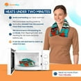 thumbnail image 6 of Microwavable Neck Heating Wrap Filled with Wheat, Canyon Turquoise, 6 of 9