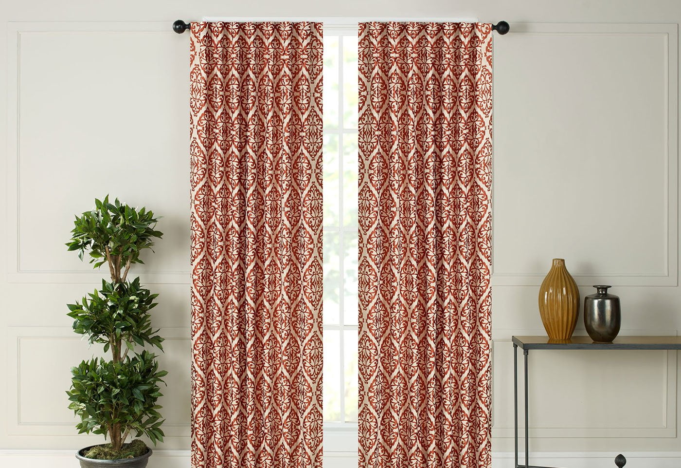SureFit Home Décor Tokyo Pocket Rod Drapery Panel Pair