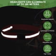 thumbnail image 4 of Uxcell Ceinture de Sécurité Réfléchissante, Ceinture de Sécurité Haute Visibilité Réglable Ceinture Lumineuse Réfléchissante Équipement de Course Extérieur Rouge, 4 of 7