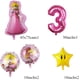 thumbnail image 4 of Juego de globos con números de la princesa Peach de Disney, globos de aluminio, suministros para fiesta de cumpleaños, globos de Peach, decoración para baby shower, 4 of 5