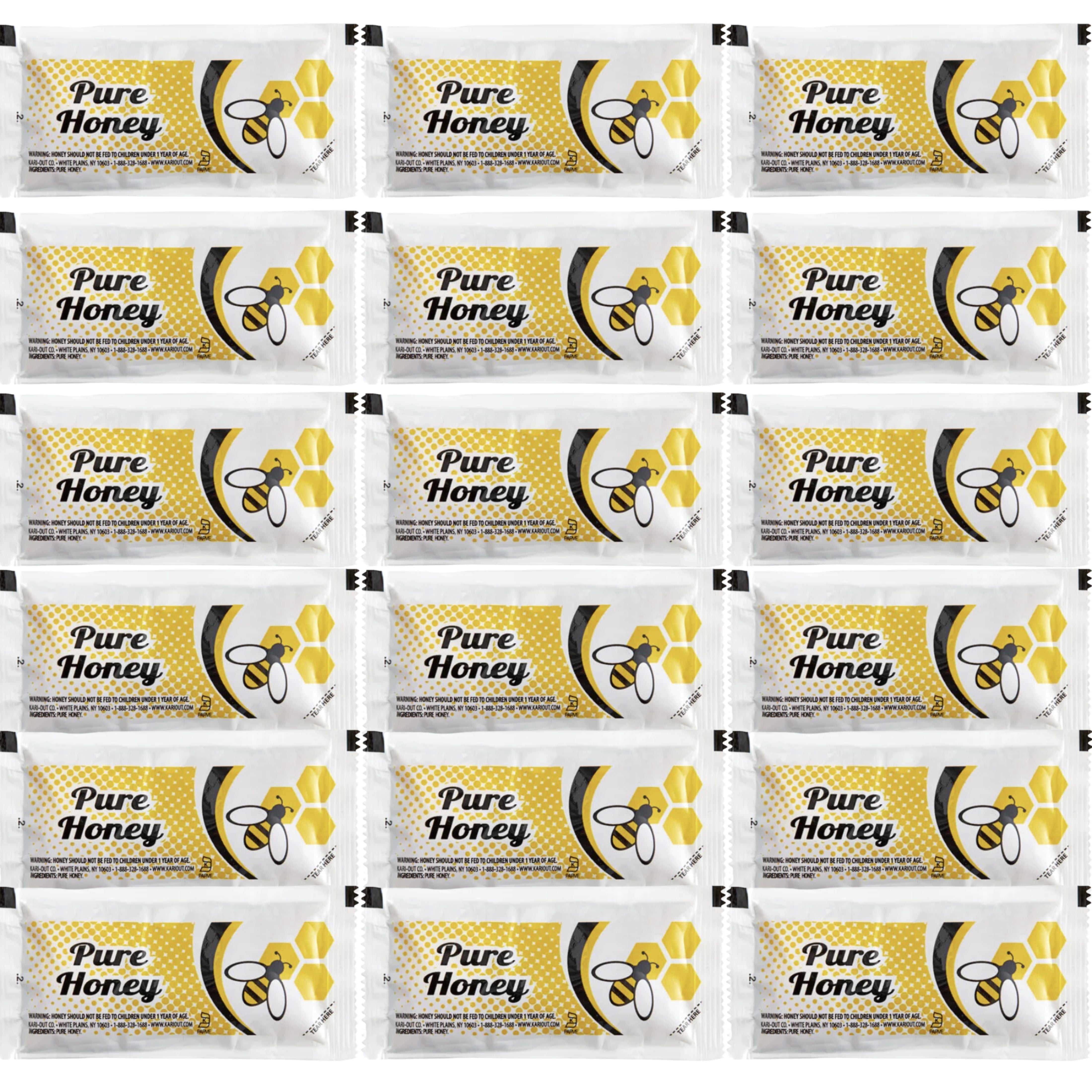 Heinz Honey Portion Packets 0.31oz (9g) Each, Pure Grade A Single