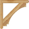 thumbnail image 3 of Ekena Millwork 4"W x 40"D x 40"H Imperial Craftsman Rough Sawn Bracket, Western Red Cedar, 3 of 4