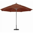 thumbnail image 6 of California Umbrella 11' Allure Series Patio Umbrella With Stainless Steel Pole Fiberglass Ribs  Pulley Lift With Sunbrella 2A Wheat Fabric, 6 of 7