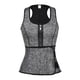 thumbnail image 2 of Hombres Fajas Adelgazamiento Body Shaper Cintura Entrenador Neopreno Chaleco Gris M Hugo Chaleco de sudor de sauna para hombres, 2 of 10