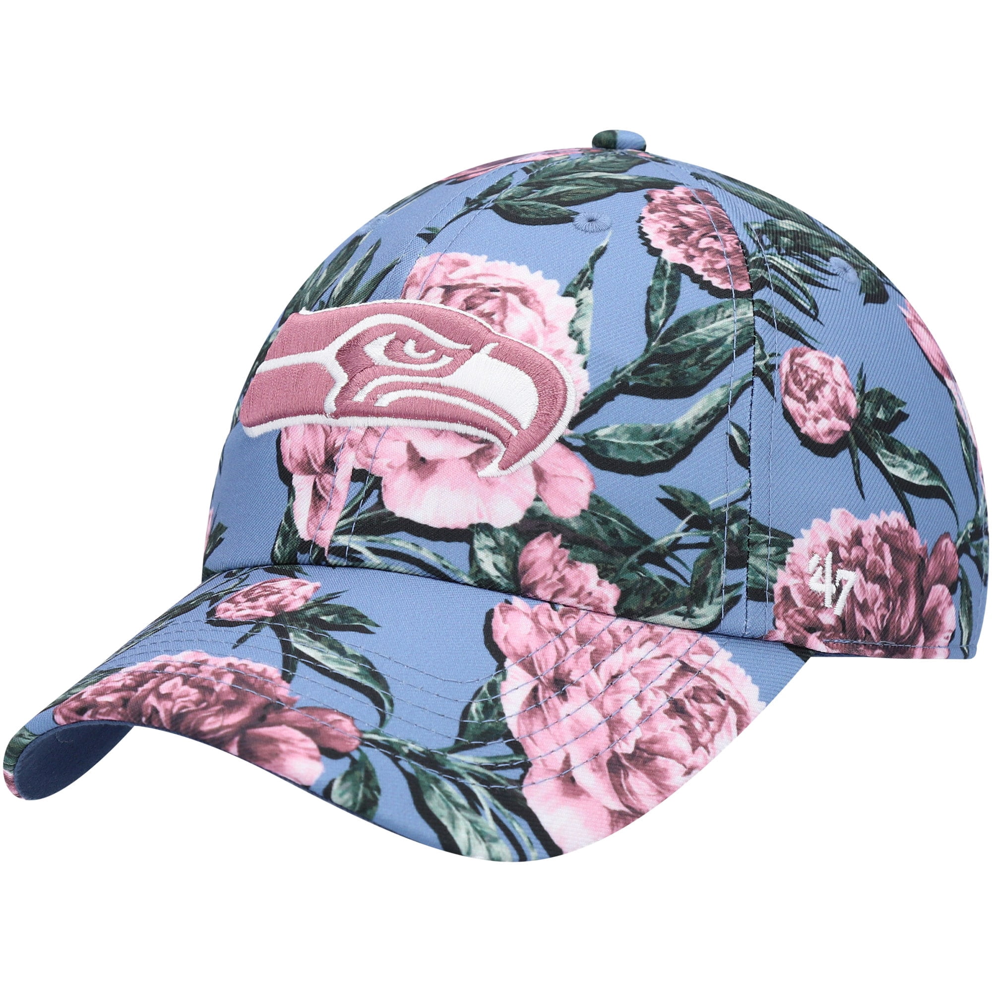 Blue Seattle Seahawks Peony Clean 
