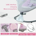 thumbnail image 5 of Beuway Electric Baby Swing for Infants - Bluetooth Music Speaker with 12 Lullabies,4 Speeds,4 Timers,Remote Control, Pink, 5 of 10