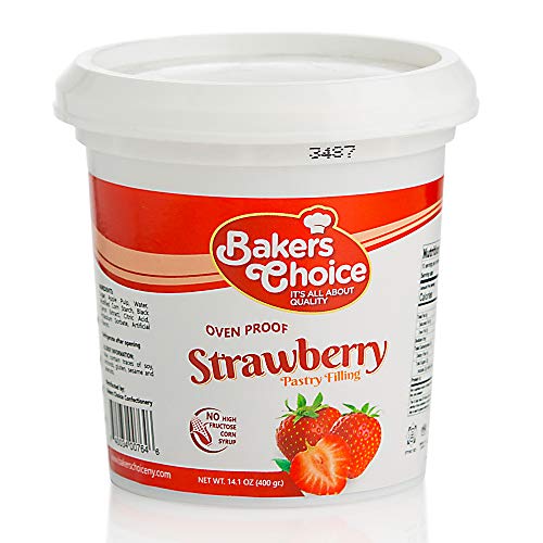 Strawberry Jam 14 oz. Premium Pastry Filling and Fruit Spread