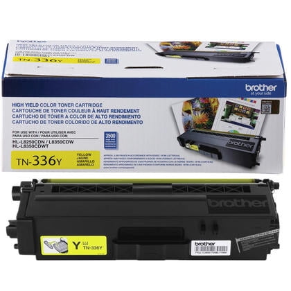 BROTHER TN336Y Cartouche de Toner Laser Haute Capacité Jaune pour BROTHER HL-L8250CDN