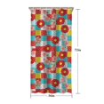 thumbnail image 5 of Pioneer Flower Floral Print Pattern Shower Curtain 36"x72", Bathroom Decorative Shower Curtain Set with 12 Hooks, Waterproof Washable, 5 of 6