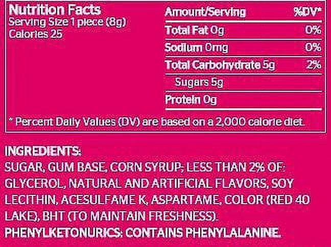 Hubba Bubba Max Outrageous Original Gum, 18 Count, {Imported from Canada}