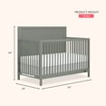 thumbnail image 2 of Dream On Me Dillian 5-in-1 Convertible Crib, JPMA & Greenguard Gold Certified, Crafted with New Zealand Pinewood, Seagrass, 2 of 10