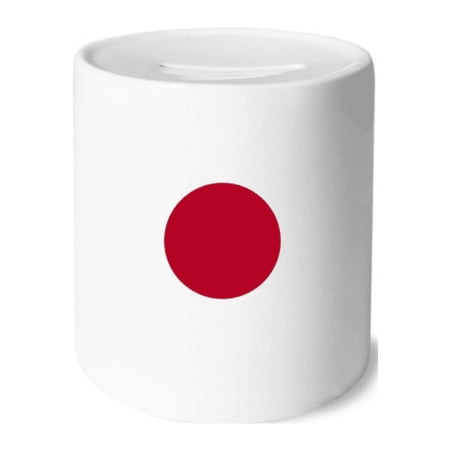Japan National Flag Asia Country Money Box Cerac Coin Case Piggy Bank
