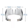 thumbnail image 5 of ANGRONG 1 Pair Chrome Wing Door Rearview Mirror Cover Caps For Ford Transit Custom 12-20, 5 of 5