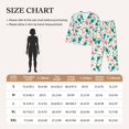 thumbnail image 4 of Pajama Sets for Women 2 Pcs, parrot flamingo Button Down Long Sleeve Sleepwear Lounge PJ Sets, 4 of 6
